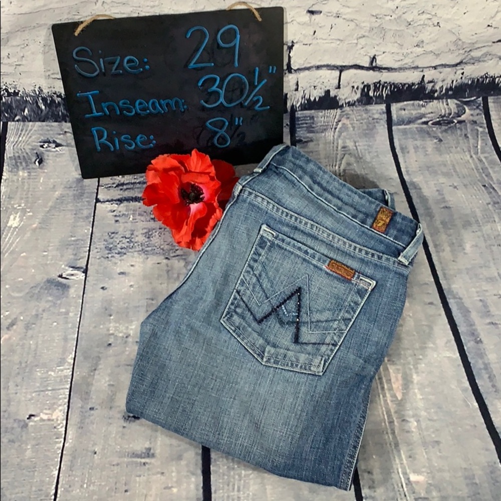 Jeweled Pocket 7 For All Mankind Size 29